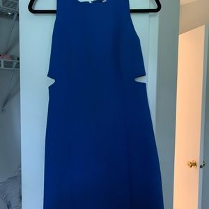 Kenzie blue dress with cut outs